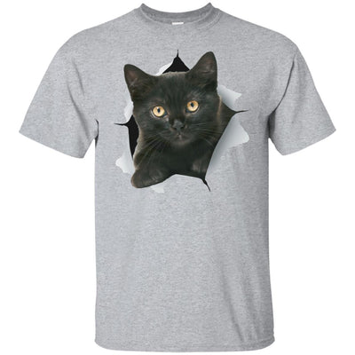 Black Kitten Youth Cotton T-Shirt