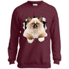 Brown Ragdoll Cat Youth Crewneck Sweatshirt