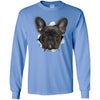 Black Frenchie Long Sleeve Ultra Cotton T-Shirt