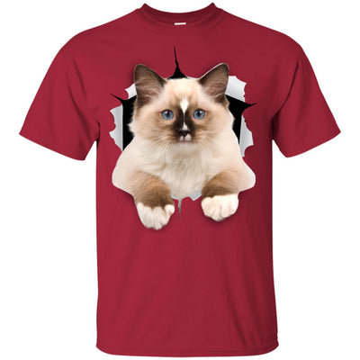 Brown Ragdoll Cat Youth Cotton T-Shirt