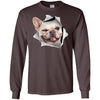 Winking Frenchie Long Sleeve Ultra Cotton T-Shirt