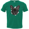 Black Frenchie Toddler Jersey T-Shirt
