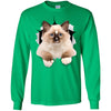 Brown Ragdoll Cat Long Sleeve Ultra Cotton T-Shirt