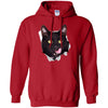 Black Cat Licking Pullover Hoodie