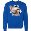 Winking Frenchie Heavyweight Crewneck Sweatshirt