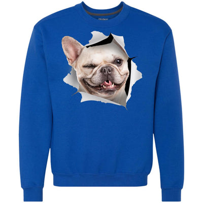 Winking Frenchie Heavyweight Crewneck Sweatshirt