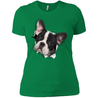 Black & White Frenchie Ladies' T-Shirt