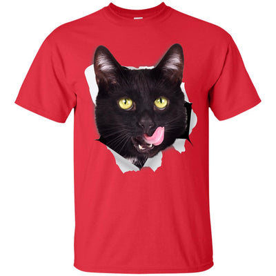 Black Cat Licking Ultra Cotton T-Shirt