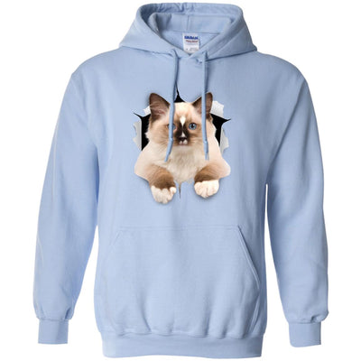 Brown Ragdoll Cat Pullover Hoodie