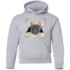 French Bulldog Pup Youth Pullover Hoodie