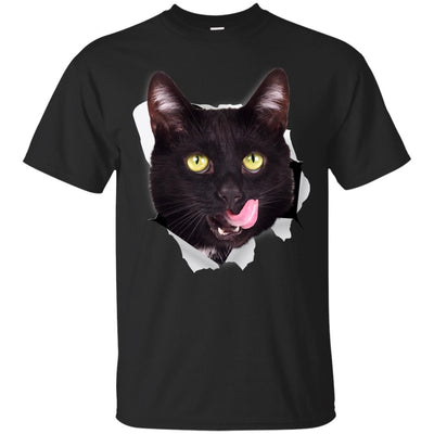 Black Cat Licking Ultra Cotton T-Shirt