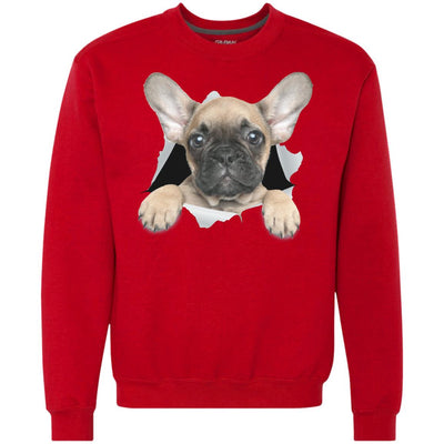 French Bulldog Pup Heavyweight Crewneck Sweatshirt