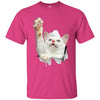 White Cat Reaching Ultra Cotton T-Shirt