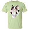 Black & White Reaching Cat Ultra Cotton T-Shirt