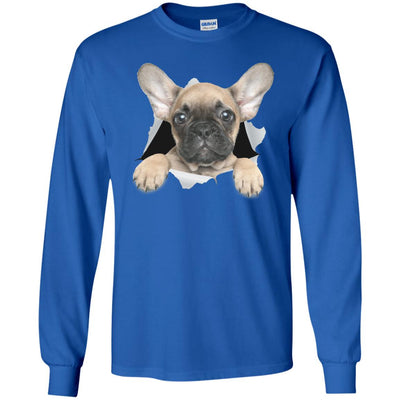 French Bulldog Pup Long Sleeve Ultra Cotton T-Shirt