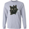 Black Kitten Long Sleeve Ultra Cotton T-Shirt