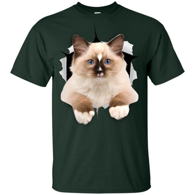 Brown Ragdoll Cat Youth Cotton T-Shirt