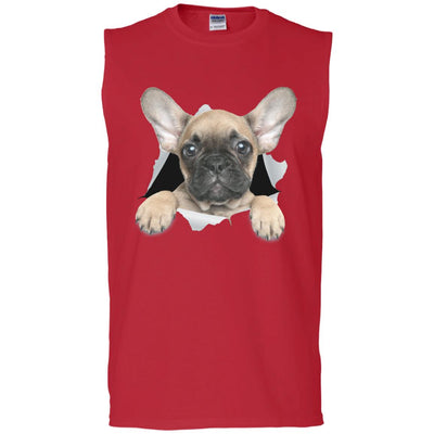 French Bulldog Pup Men's Ultra Cotton Sleeveless T-Shirt