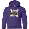 French Bulldog Pup Youth Pullover Hoodie