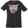 Grey Cat Laughing Infant Jersey T-Shirt