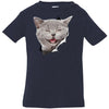 Grey Cat Laughing Infant Jersey T-Shirt