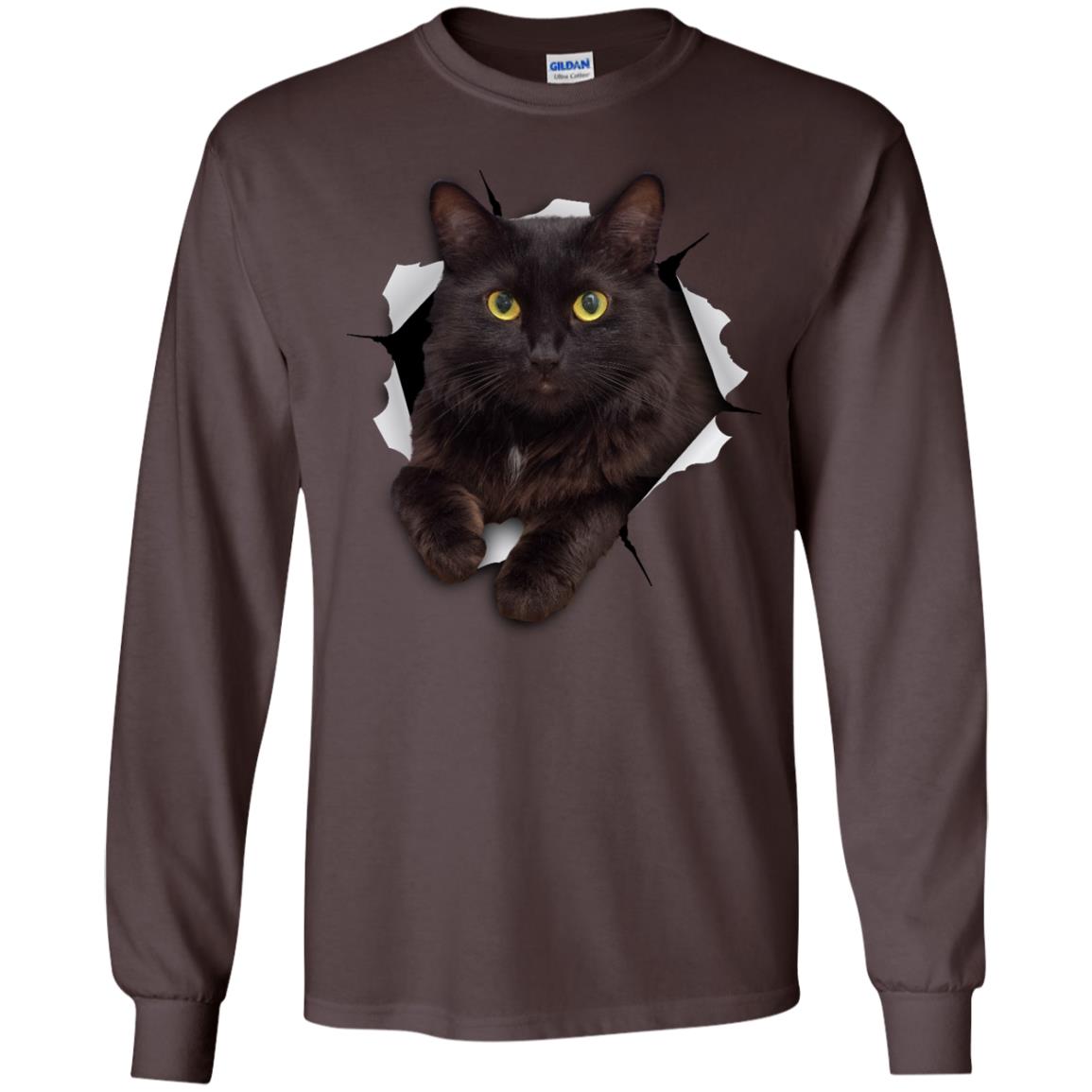 Black Cat Long Sleeve Ultra Cotton T-Shirt
