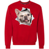 Winking Frenchie Heavyweight Crewneck Sweatshirt