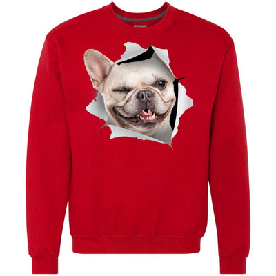 Winking Frenchie Heavyweight Crewneck Sweatshirt