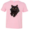 Black Cat Toddler Jersey T-Shirt