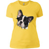 Black & White Frenchie Ladies' T-Shirt