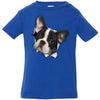 Black & White Frenchie Infant Jersey T-Shirt