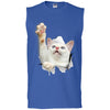 White Cat Reaching Men's Ultra Cotton Sleeveless T-Shirt