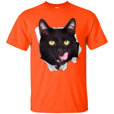Black Cat Licking Ultra Cotton T-Shirt