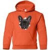 Black Frenchie Youth Pullover Hoodie