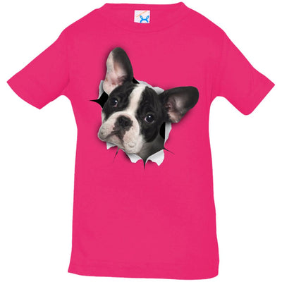 Black & White Frenchie Infant Jersey T-Shirt