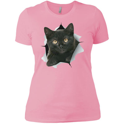 Black Kitten Ladies' T-Shirt