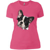 Black & White Frenchie Ladies' T-Shirt