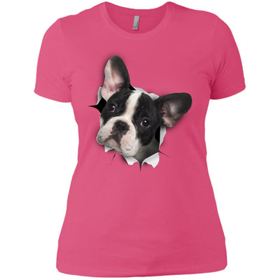 Black & White Frenchie Ladies' T-Shirt