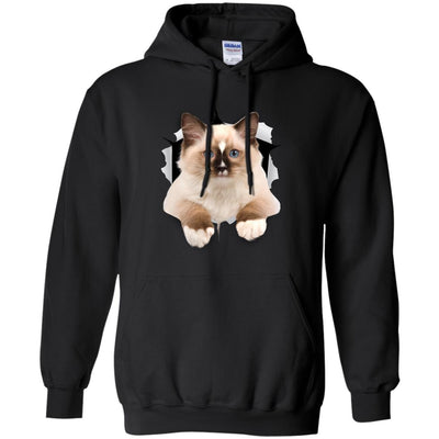 Brown Ragdoll Cat Pullover Hoodie