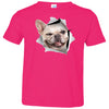 Winking Frenchie Toddler Jersey T-Shirt