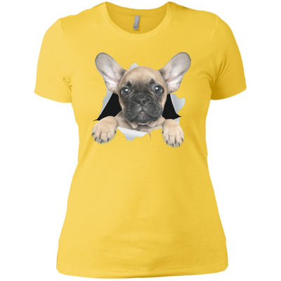 French Bulldog Pup Ladies' T-Shirt