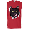 Black Cat Licking Men's Ultra Cotton Sleeveless T-Shirt