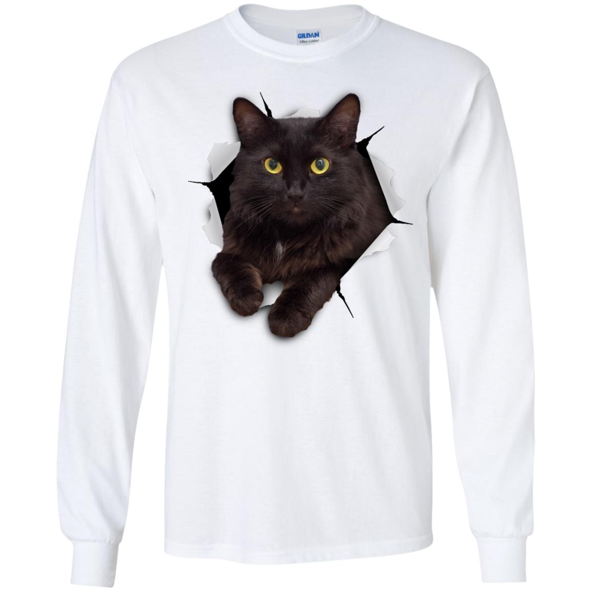Black Cat Long Sleeve Ultra Cotton T-Shirt