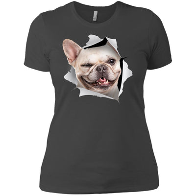 Winking Frenchie Ladies' T-Shirt