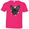 Black Frenchie Toddler Jersey T-Shirt