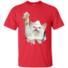 White Cat Reaching Ultra Cotton T-Shirt
