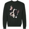 Black & White Frenchie Heavyweight Crewneck Sweatshirt