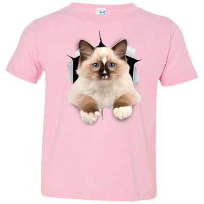 Brown Ragdoll Cat Toddler Jersey T-Shirt