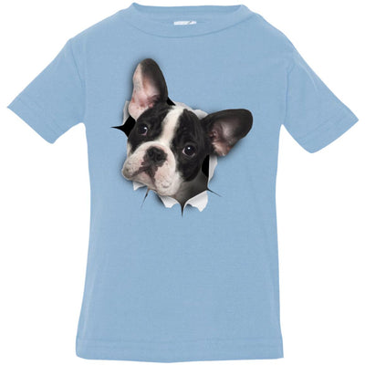Black & White Frenchie Infant Jersey T-Shirt