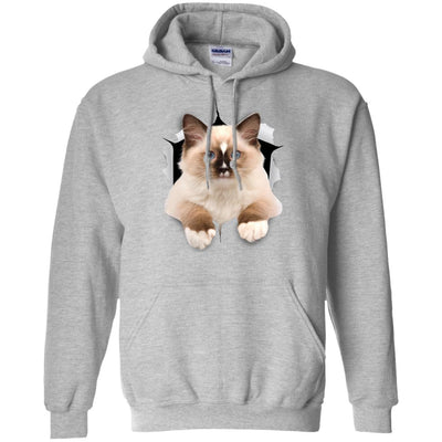 Brown Ragdoll Cat Pullover Hoodie